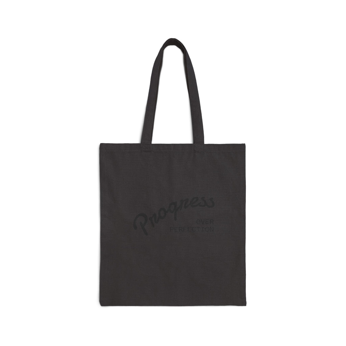Progress Over Perfection Cotton Tote Bag