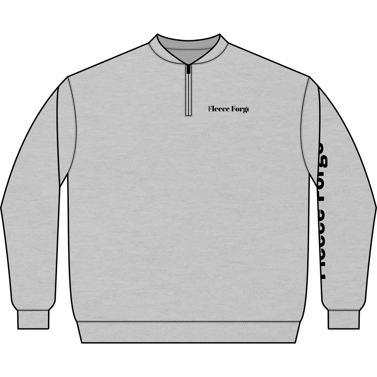 Unisex Softstyle® Midweight Q-Zip Sweatshirt