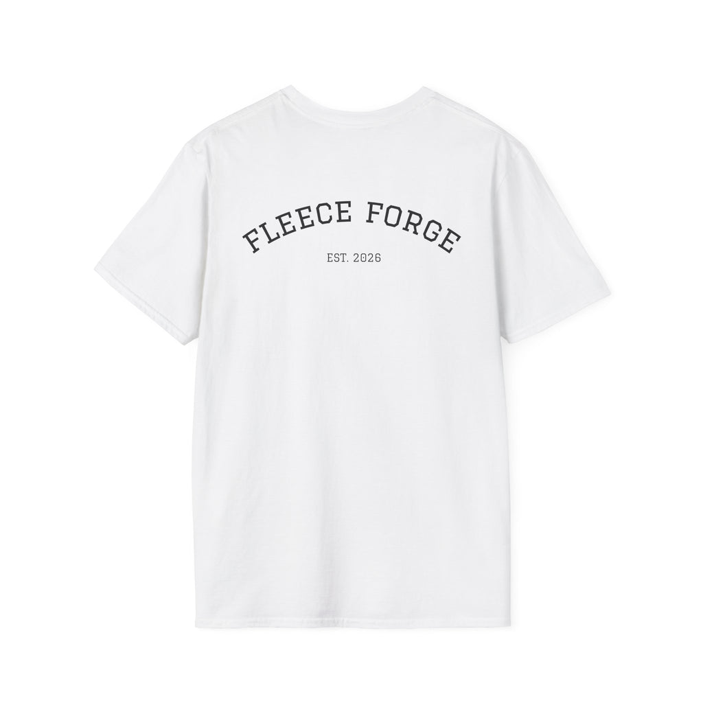 Fleece Forge T‑Shirt — "Forged for Comfort" Casual Graphic Tee
