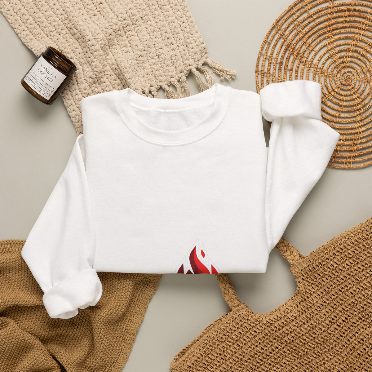 Minimalist Fantasy Crest Crewneck Sweatshirt