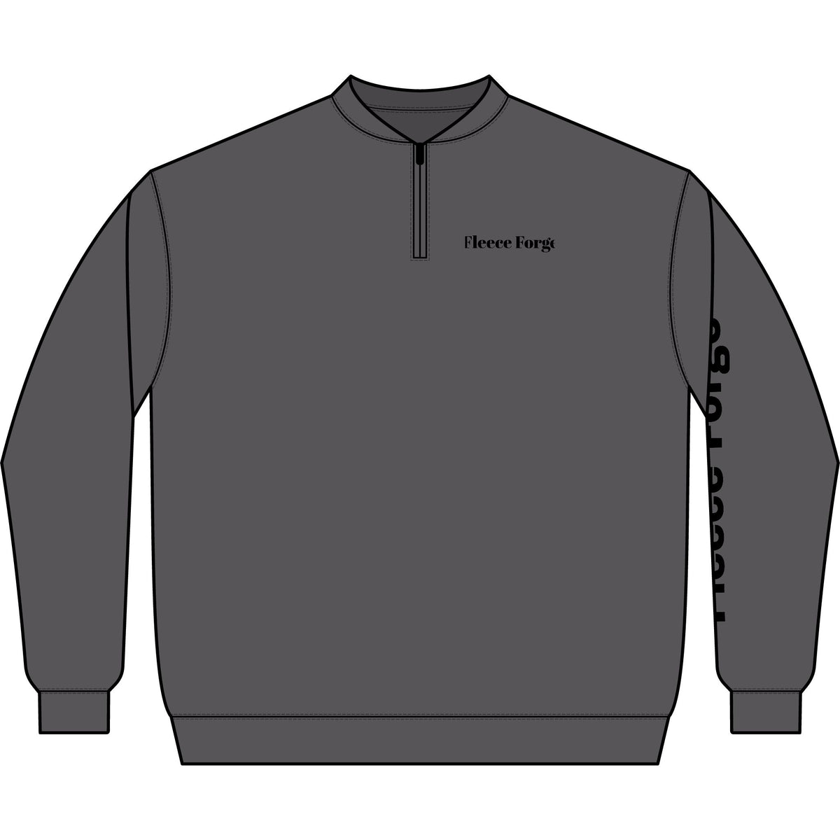 Unisex Softstyle® Midweight Q-Zip Sweatshirt