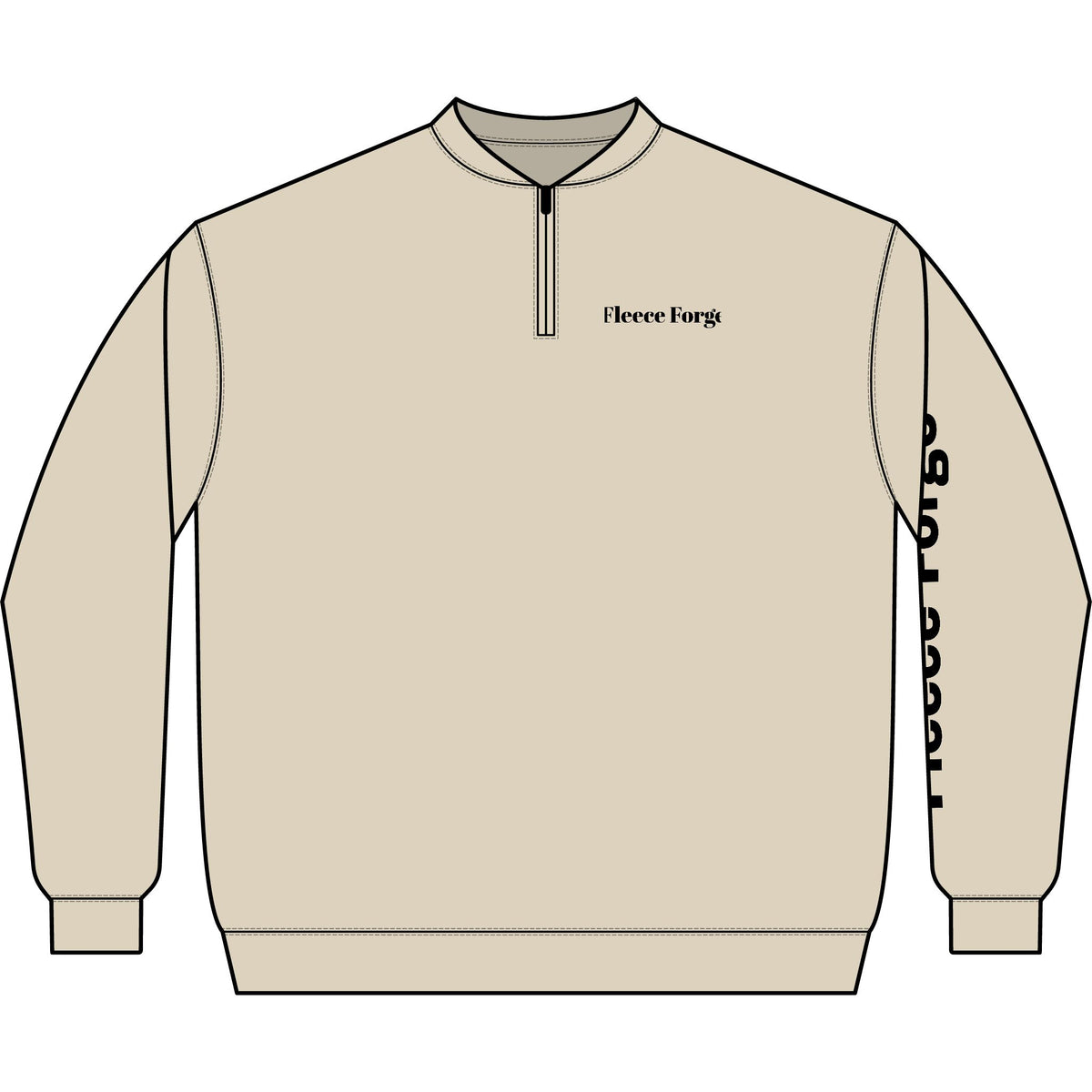 Unisex Softstyle® Midweight Q-Zip Sweatshirt
