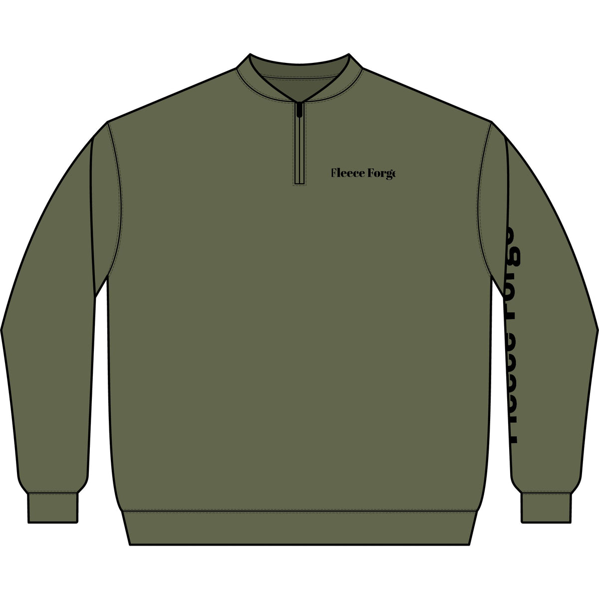 Unisex Softstyle® Midweight Q-Zip Sweatshirt