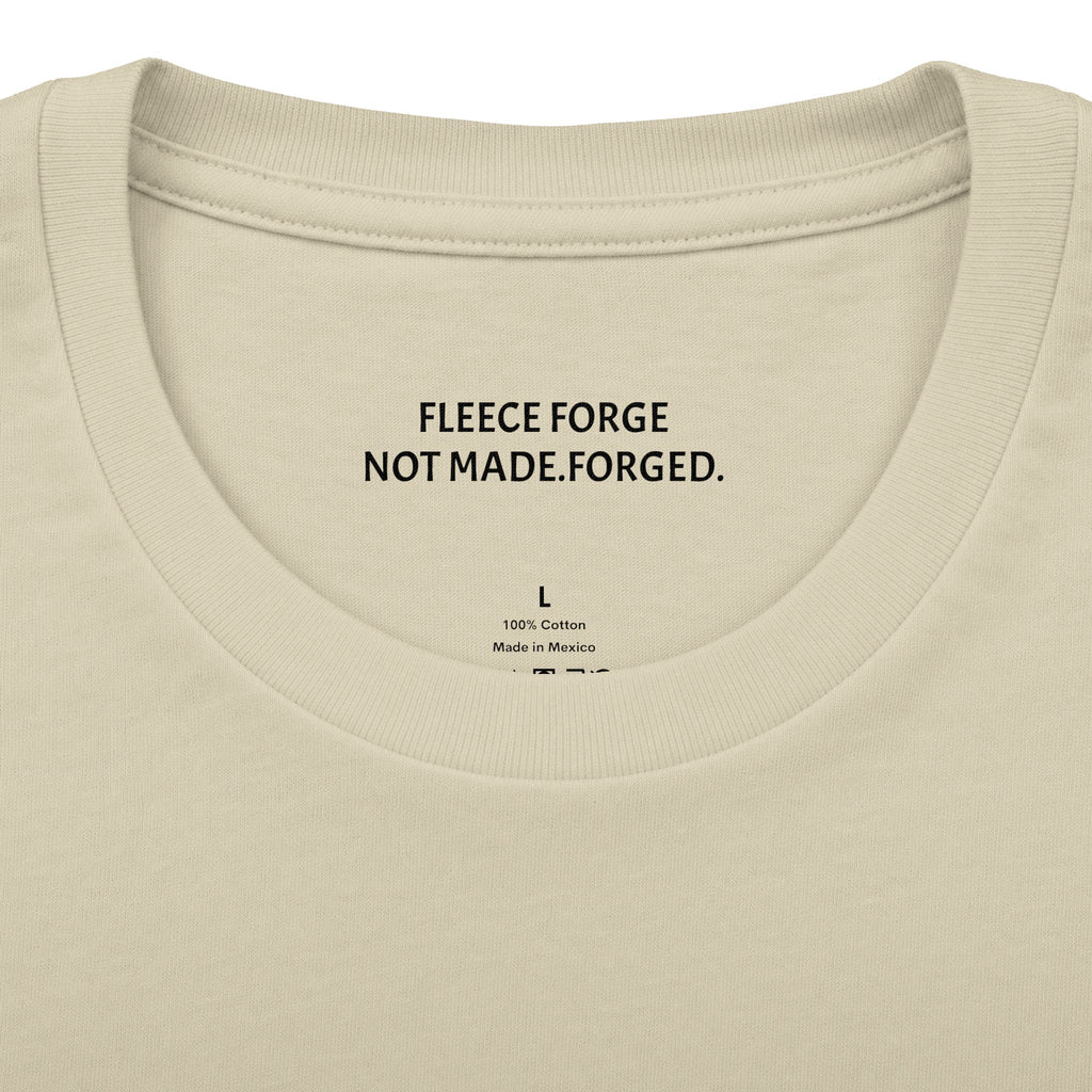 Forged By Fire Crew Tee — "Built Different" Chest & Back Graphic Tee
