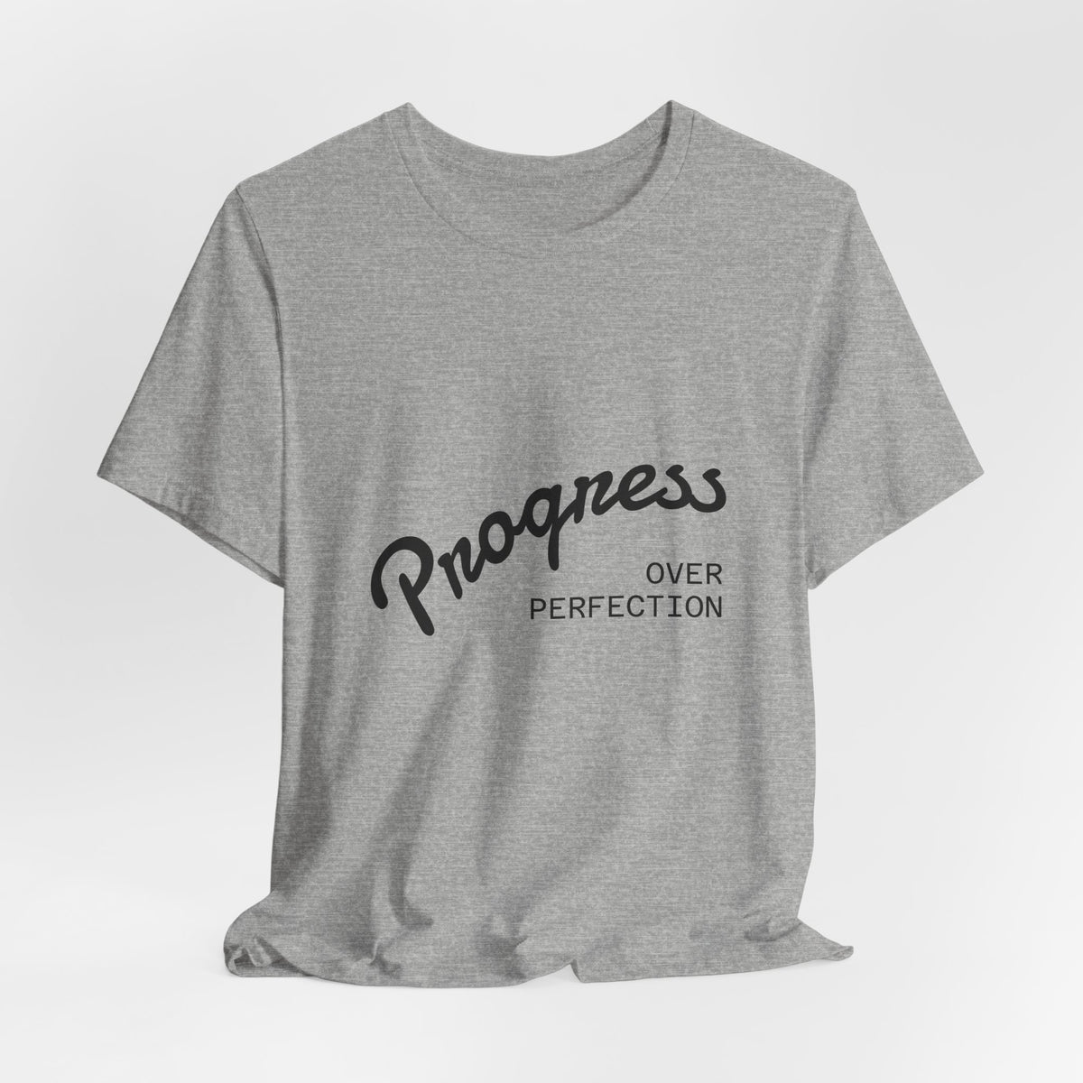 Progress Over Perfection T‑Shirt — Motivational Graphic Tee