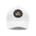 'The Best' Leather Patch Dad Hat — Casual Gift Cap for Dad, Father’s Day & Birthday