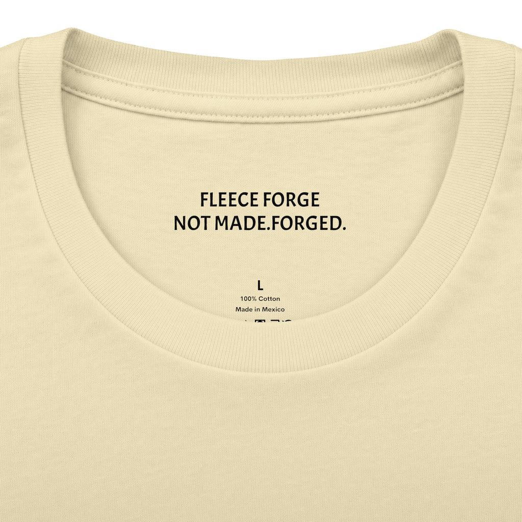 Forged By Fire Crew Tee — "Built Different" Chest & Back Graphic Tee