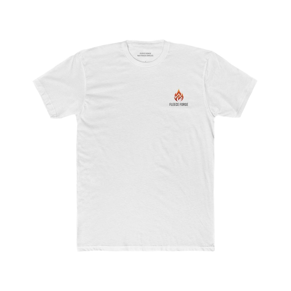Forged By Fire Crew Tee — "Built Different" Chest & Back Graphic Tee