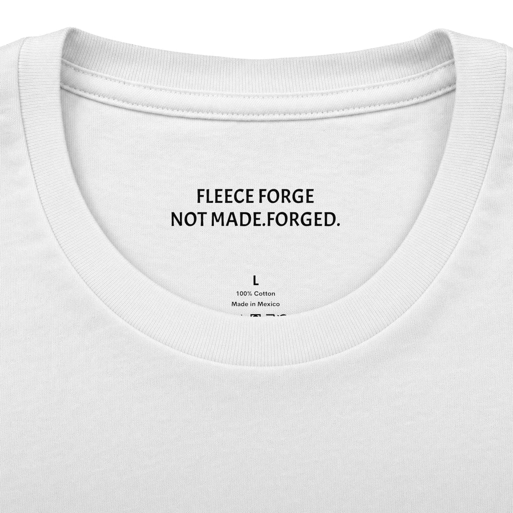 Forged By Fire Crew Tee — "Built Different" Chest & Back Graphic Tee
