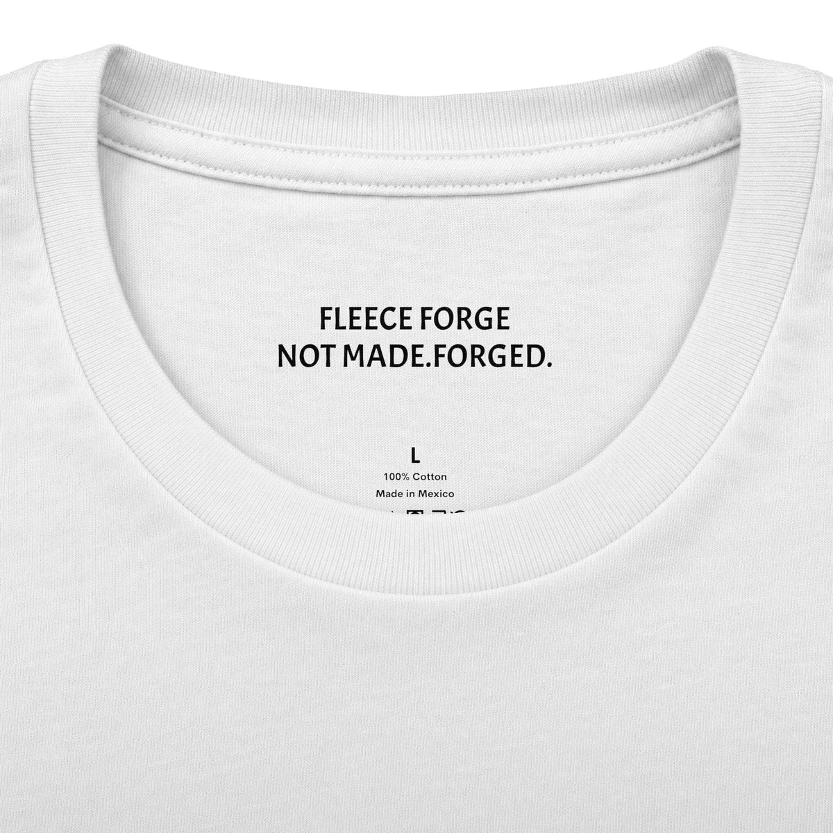 Forged By Fire Crew Tee — "Built Different" Chest & Back Graphic Tee