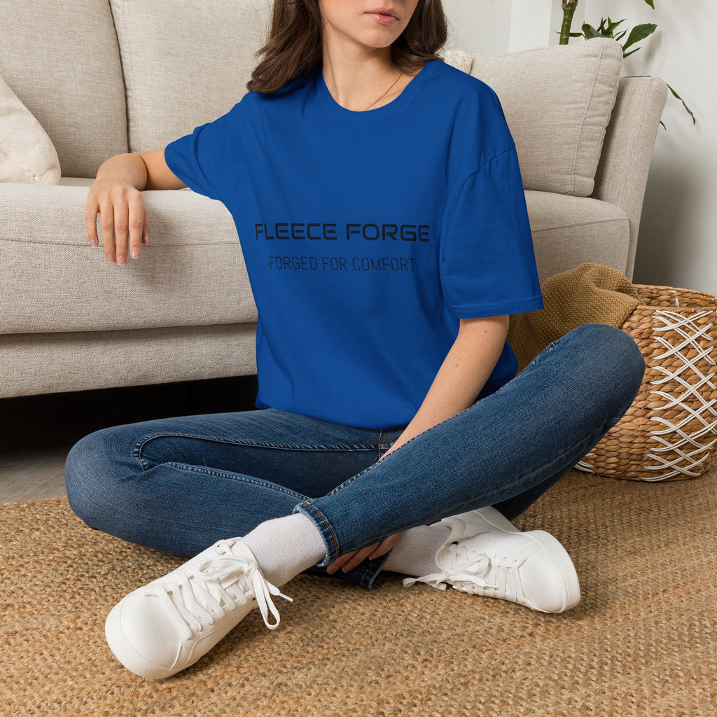 Fleece Forge T‑Shirt — "Forged for Comfort" Casual Graphic Tee