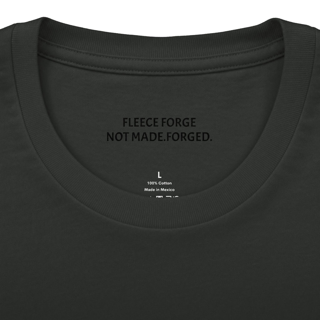 Forged By Fire Crew Tee — "Built Different" Chest & Back Graphic Tee