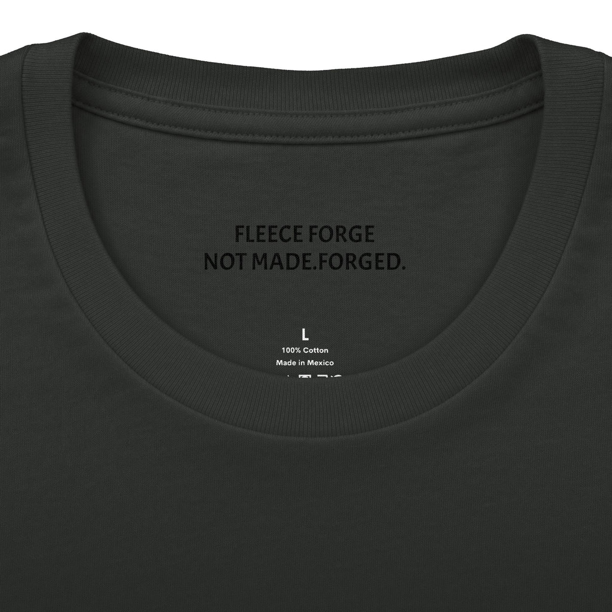 Forged By Fire Crew Tee — "Built Different" Chest & Back Graphic Tee