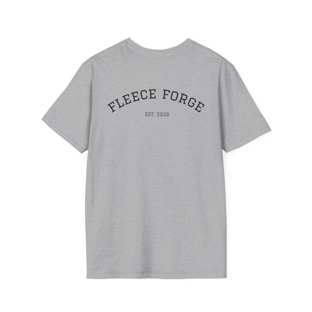 Fleece Forge T‑Shirt — "Forged for Comfort" Casual Graphic Tee