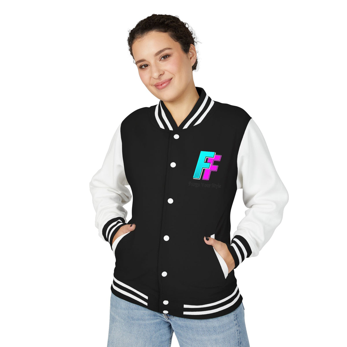 Letterman Jacket — 'Fleece Forge' Red & White Varsity Jacket