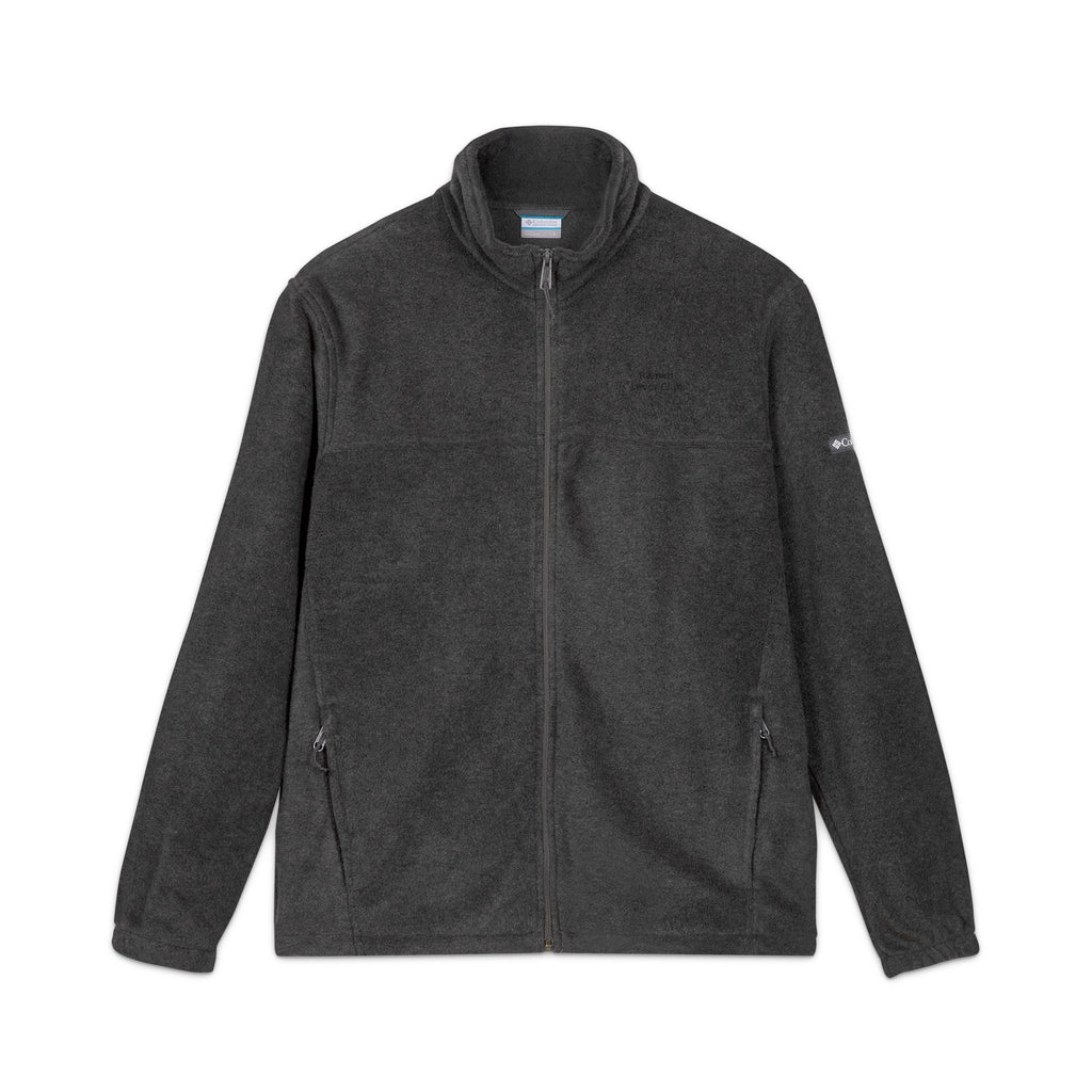 Embroidered Columbia Fleece Jacket — Cozy Zip-Up Outerwear