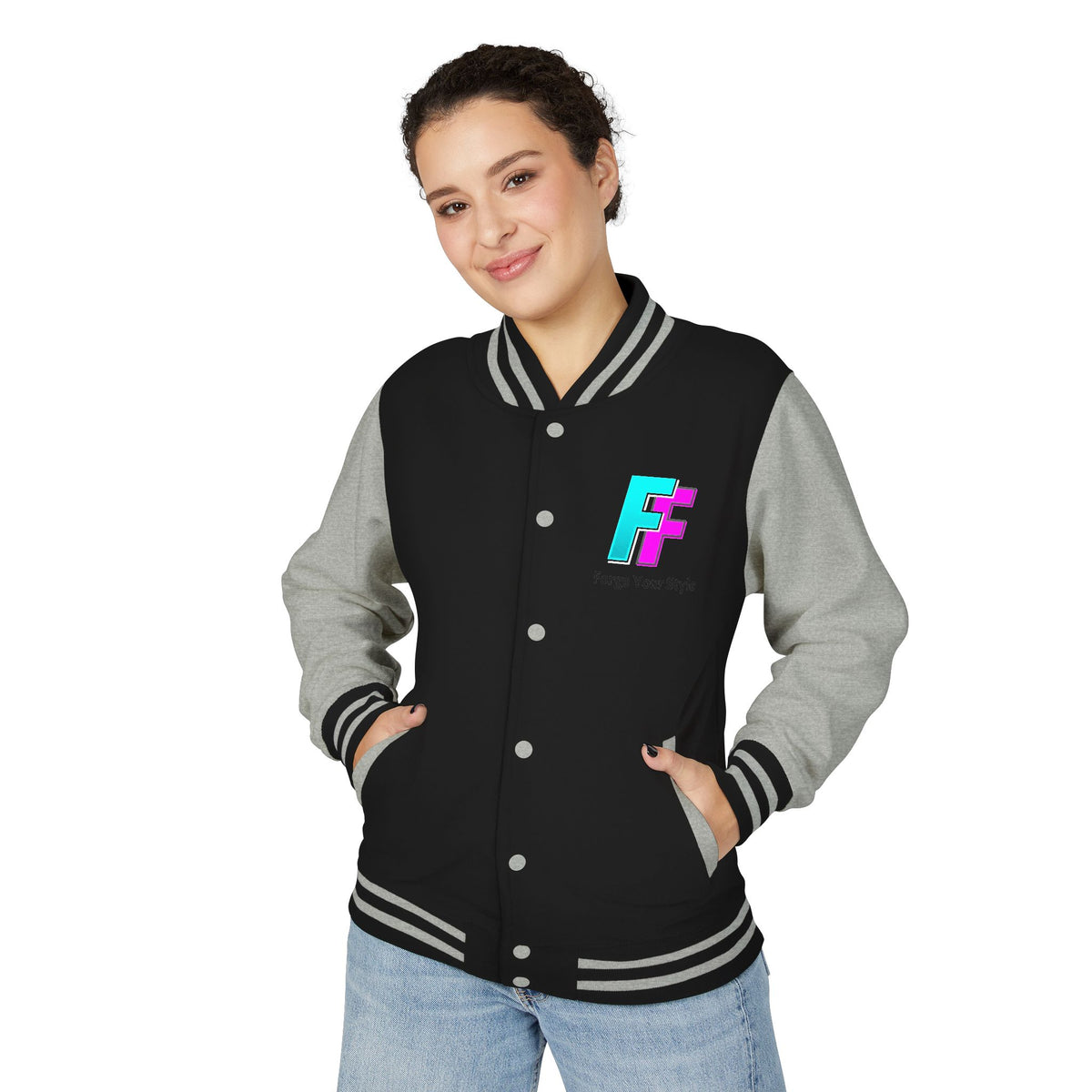 Letterman Jacket — 'Fleece Forge' Red & White Varsity Jacket